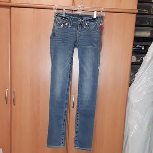 Women's True Religion Skinny Low Rise Jeans Sz W24